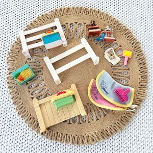 Loving Family Horse Pony Stable Accessory Set 10 Dusty Coco Trophy Fence Blanket